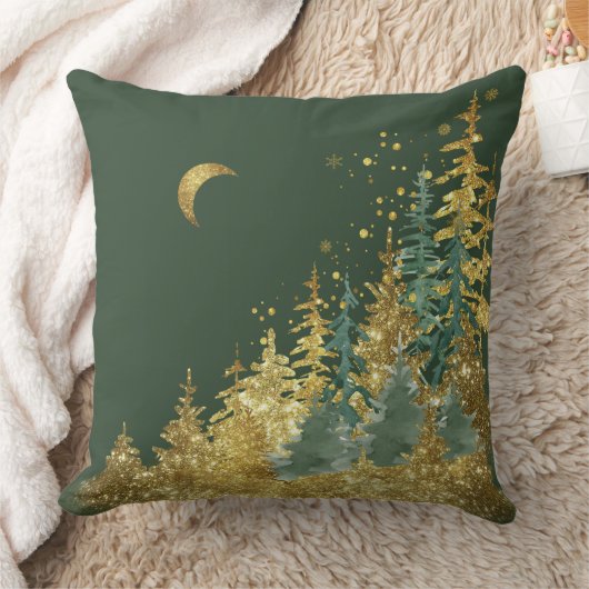 Green Pine Forest クッション (ブランケット)