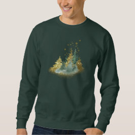 Green Pine Forest Holiday Sweatshirt スウェットシャツ
