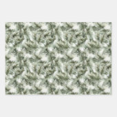 Green Pine Tree Christmas ラッピングペーパーシート (正面)