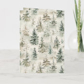 Green Pine Trees カード (裏面)