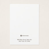 Green Pine Trees Earring Jewelry Display Card (裏面)