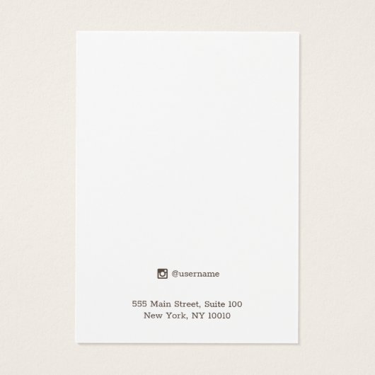 Green Pine Trees Earring Jewelry Display Card (裏面)