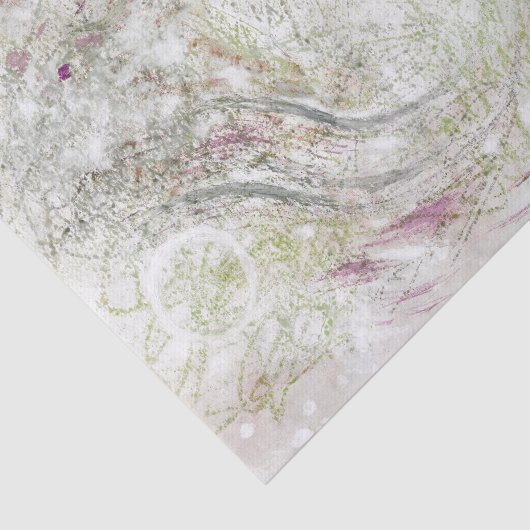 Green Pink Abstract Design Decoupage Tissue Paper 薄葉紙 (詳細)