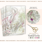 Green Pink Abstract Design Decoupage Tissue Paper 薄葉紙