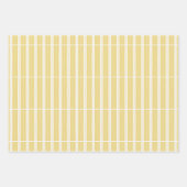 Green, Pink and Yellow Unique Stripes ラッピングペーパーシート (正面3)