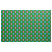 Green Pink Blue Polka Dot Pattern ファブリック (ファットクウォーター)