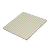 Green Pink Stripes Pattern Minimal Modern Spring タイル (側面)