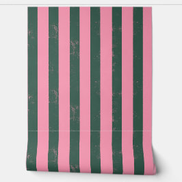 Green & Pink Vertical Stripe 壁紙