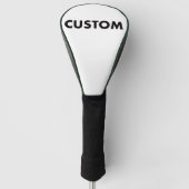 GREEN Piping Custom Golf Driver Headcover Blank ゴルフヘッドカバー (正面)