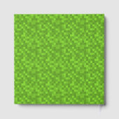 Green Pixel Pattern Retro 8-Bit Gaming ゲストブック (裏面)