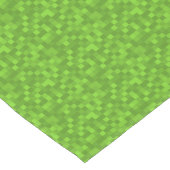 Green Pixel Pattern Retro 8-Bit Gaming ショートテーブルランナー (コーナー)