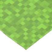 Green Pixel Pattern Retro 8-Bit Gaming テーブルクロス (アングル)