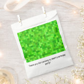 Green Pixels フェイバーバッグ (クリップ留めされた状態)