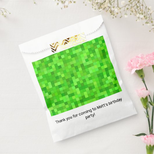 Green Pixels フェイバーバッグ (封をした状態)