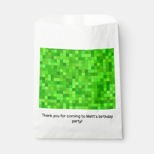 Green Pixels フェイバーバッグ (正面)