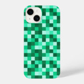 Green Pixels Cell Phone Case Minecraft Print iPhoneケース (裏面)