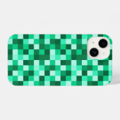 Green Pixels Cell Phone Case Minecraft Print iPhoneケース (裏面横)