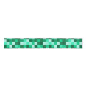 Green Pixels Ribbon Minecraft Party Ribbon グログランリボン (正面)