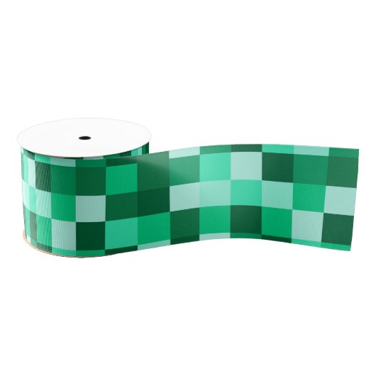 Green Pixels Ribbon Minecraft Party Ribbon グログランリボン (リール)
