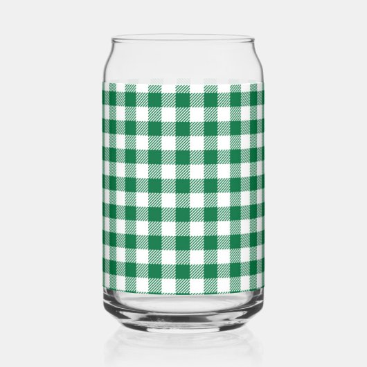 Green Plaid  ガラス缶 (正面)