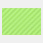 Green Plaid, Black & White ラッピングペーパーシート (正面3)