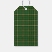 Green Plaid Christmas Festive Pattern -  ギフトタグ (裏面)