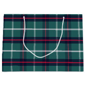 Green Plaid Gift Bag ラージペーパーバッグ (正面)