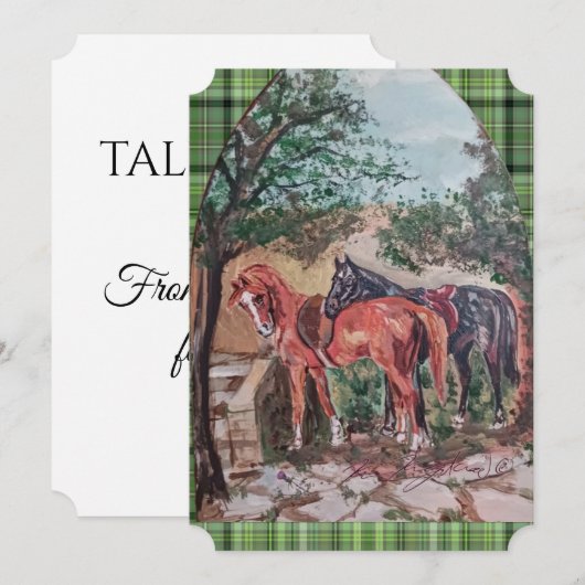 green plaid jamie and poppy  (正面/裏面)