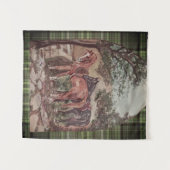 green plaid jamie and poppy scripture タペストリー (正面(横))