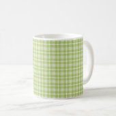 Green Plaid Mug コーヒーマグカップ (正面右)