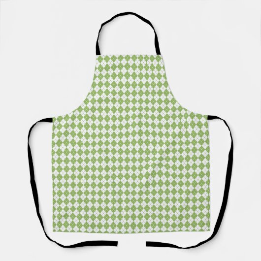Green Plaid Pattern エプロン (正面)