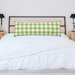 Green Plaid Pattern Body Pillow ボディピロー