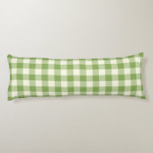 Green Plaid Pattern Body Pillow ボディピロー (裏面)