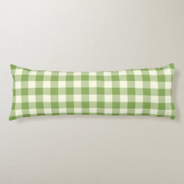 Green Plaid Pattern Body Pillow ボディピロー
