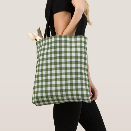 Green Plaid Pattern Tote トートバッグ