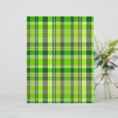 Green Plaid Scrapbook Paper 2-Sided Page (スタンド正面)