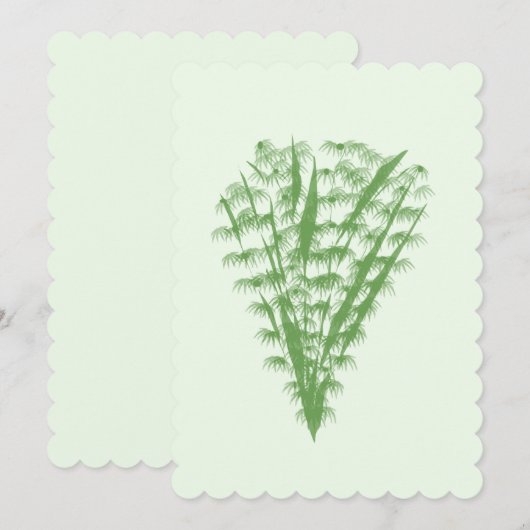 Green plant in the shape of a bouquet. (正面/裏面)