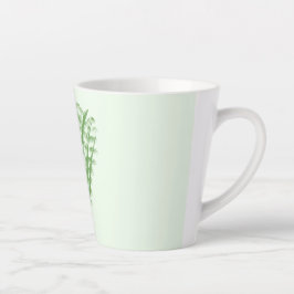 Green plant in the shape of a bouquet. カフェラテマグ