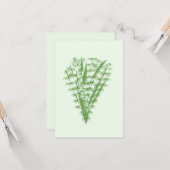 Green plant in the shape of a bouquet. カード (正面/裏面インサイチュ)