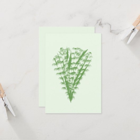 Green plant in the shape of a bouquet. カード (正面/裏面インサイチュ)