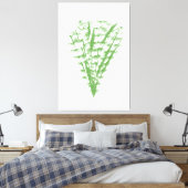 Green plant in the shape of a bouquet. キャンバスプリント (インサイチュ (寝室))