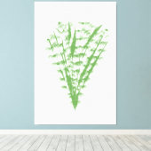 Green plant in the shape of a bouquet. キャンバスプリント (インサイチュ (ウッドフロア))