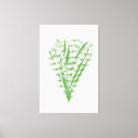 Green plant in the shape of a bouquet. キャンバスプリント (正面)