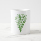 Green plant in the shape of a bouquet. ジャンボコーヒーマグカップ (正面)