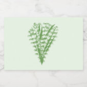 Green plant in the shape of a bouquet. スパークリングワインラベル (シングルラベル)