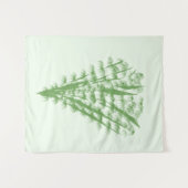 Green plant in the shape of a bouquet. タペストリー (正面(横))