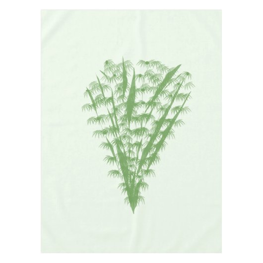 Green plant in the shape of a bouquet. テーブルクロス (正面)