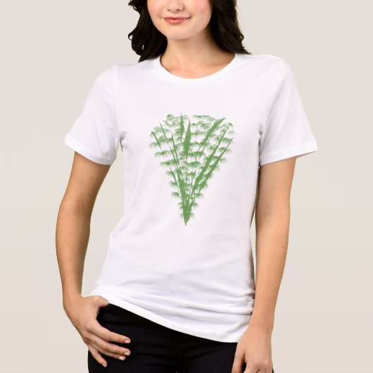 Green plant in the shape of a bouquet. トライブレンドＴシャツ (正面)