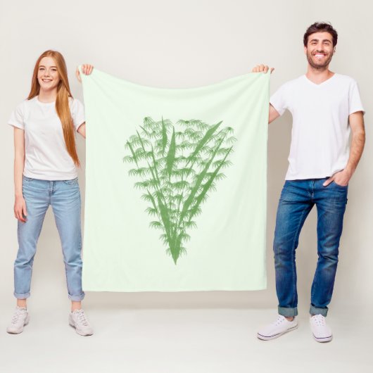 Green plant in the shape of a bouquet. フリースブランケット (インサイチュ)