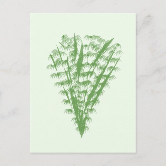 Green plant in the shape of a bouquet. ポストカード (正面)